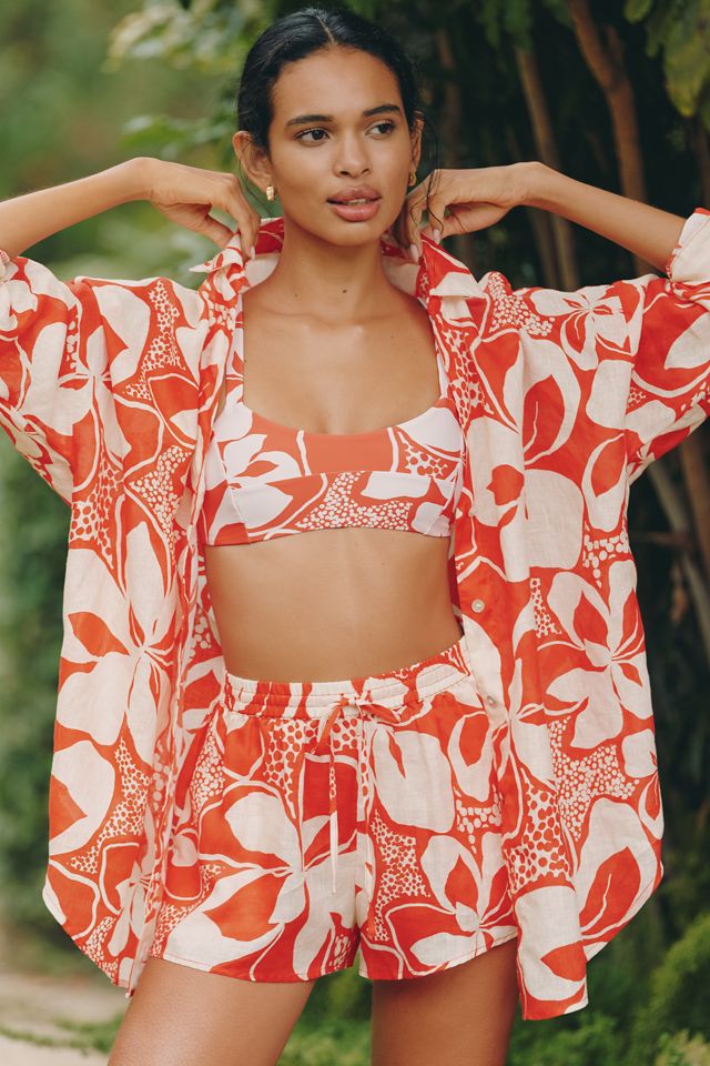 LSPACE Rio Linen Tunic Shirt #1