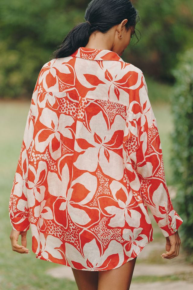 LSPACE Rio Linen Tunic Shirt #2