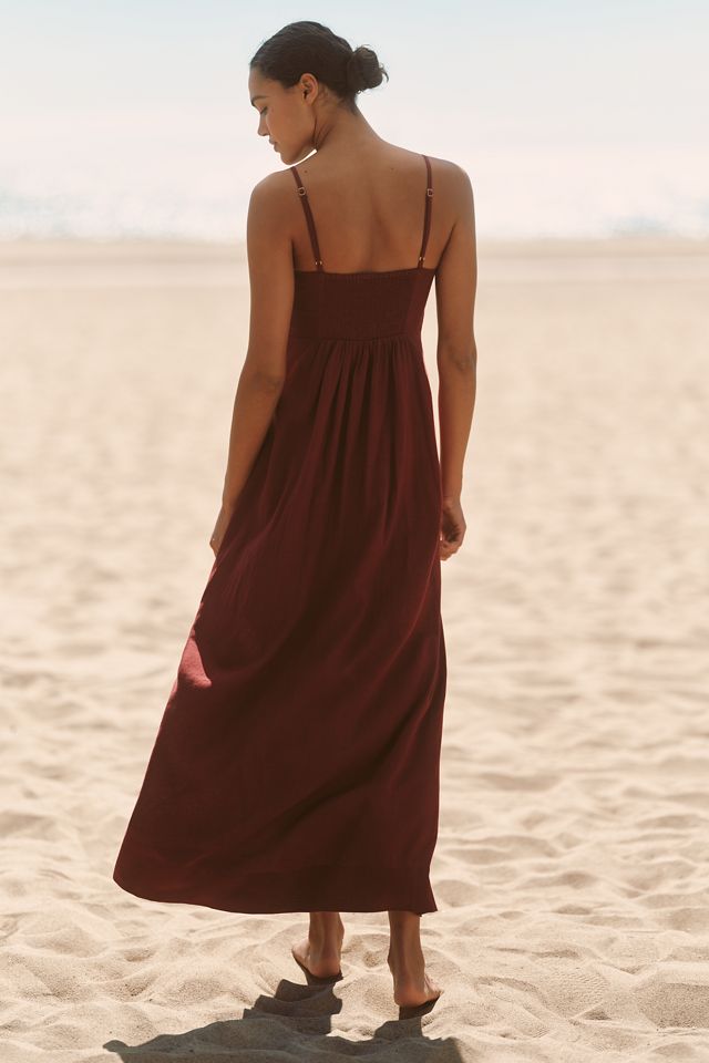 LSPACE Mabel Linen Blend Maxi Dress #2