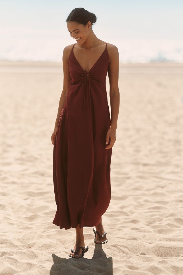 LSPACE Mabel Linen Blend Maxi Dress #3
