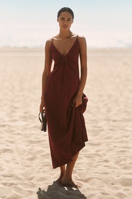 LSPACE Mabel Linen Blend Maxi Dress