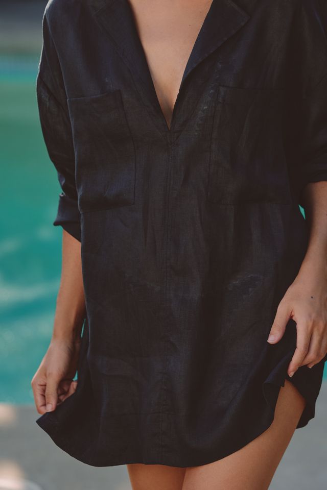 LSPACE Oasis Linen Long-Sleeve Tunic #2