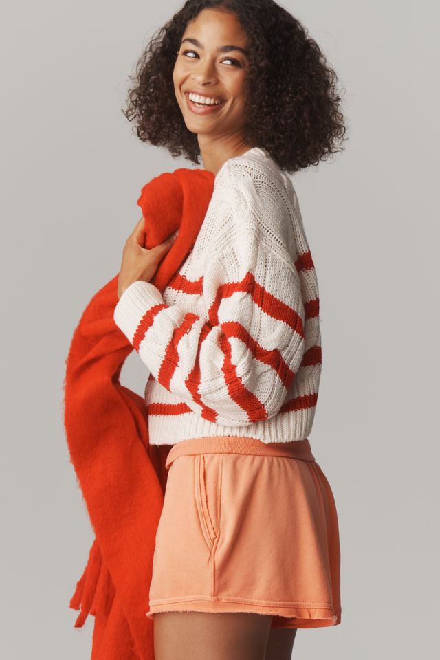 LSPACE Kensley Crop Cable-Knit Sweater #3