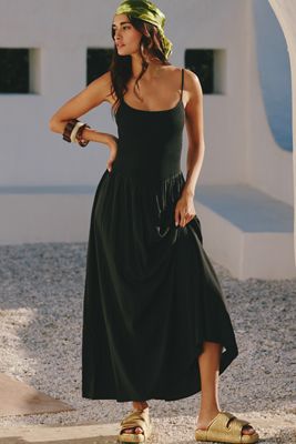 anthropologie flowy dresses Brown Flowy Peasant Mini Dress main image 1