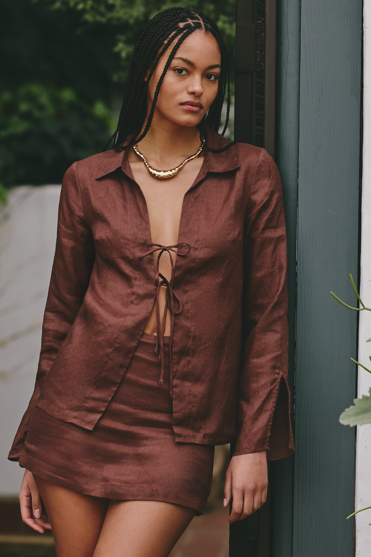 LSPACE Venice Linen Skort