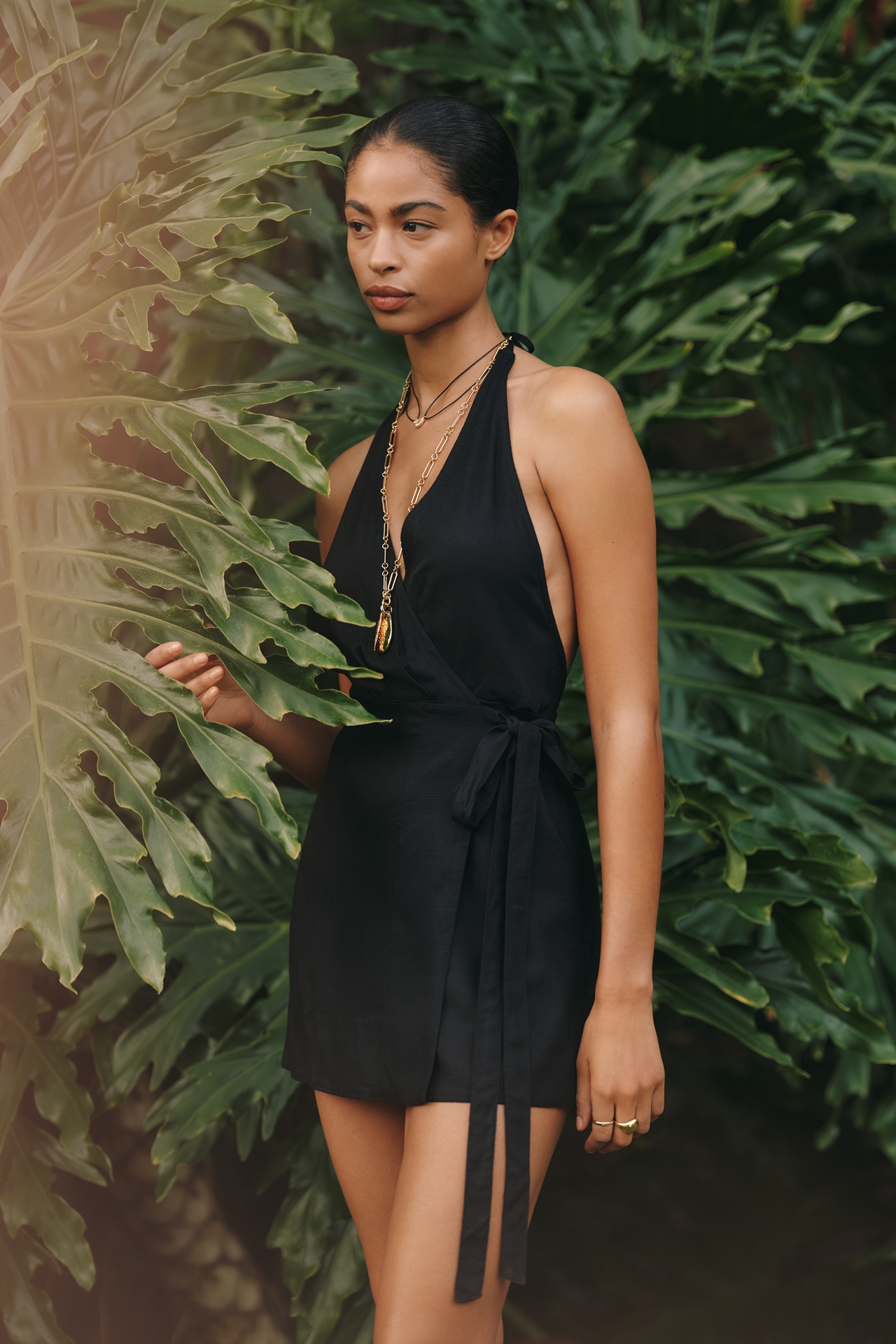 LSPACE Taura Halter-Neck Mini Dress