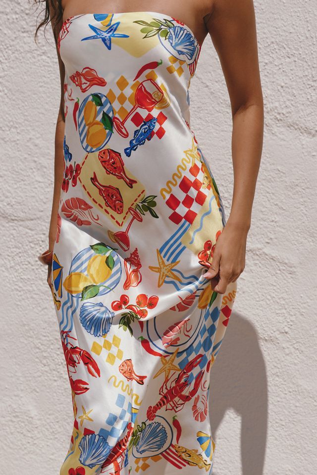 LSPACE Spring in Love Strapless Maxi Dress #3