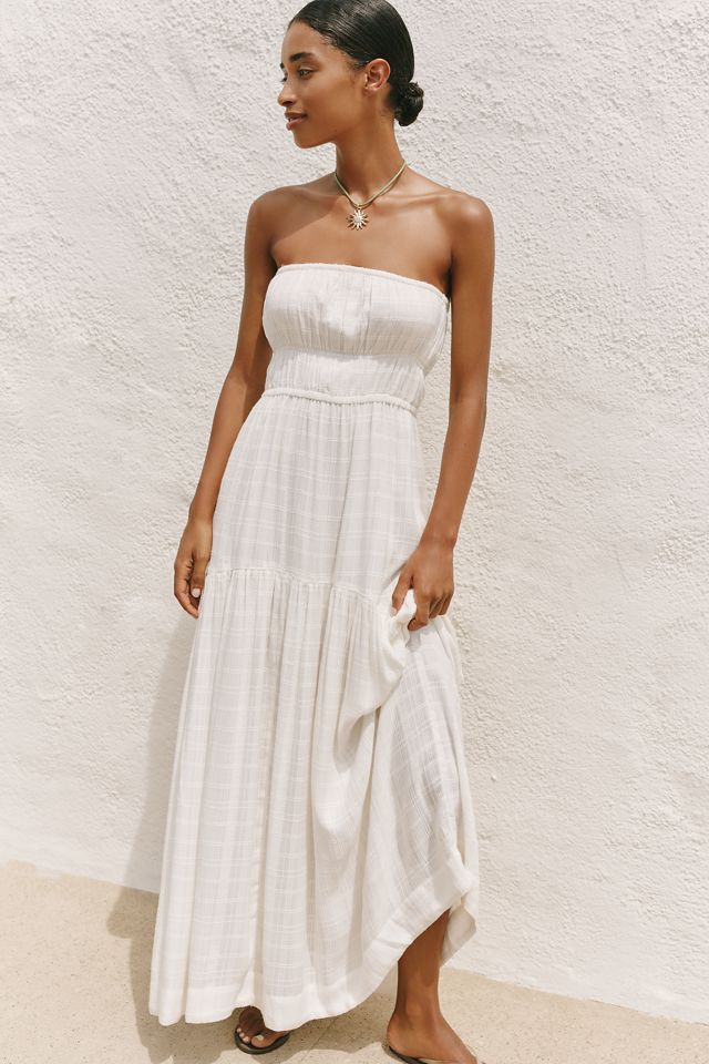 LSPACE Cora Strapless Midi Dress | Anthropologie