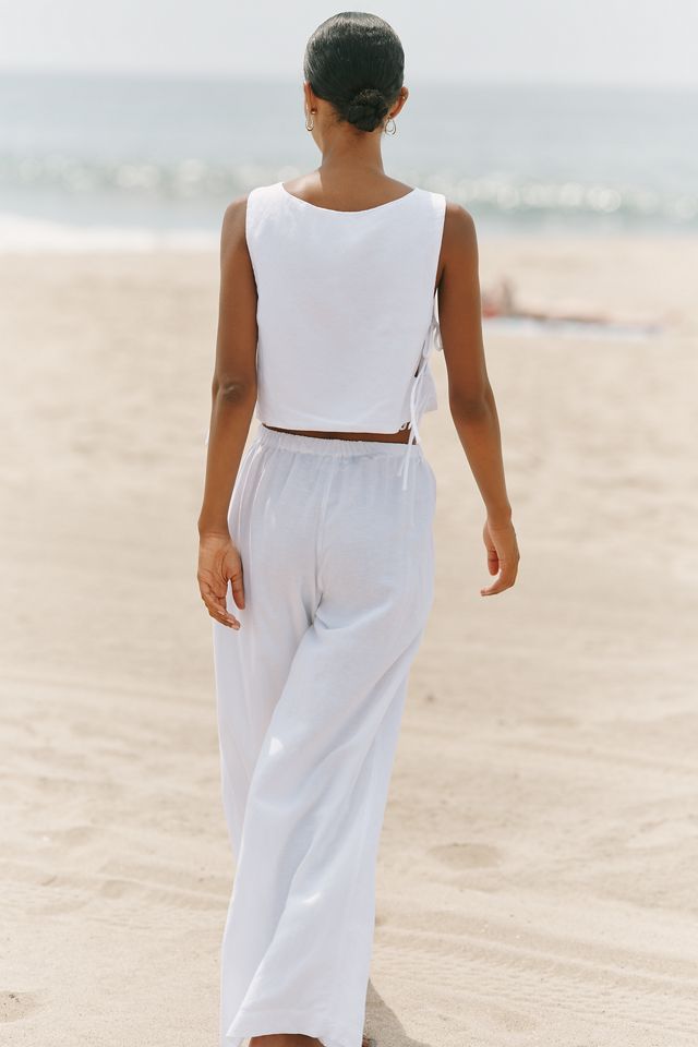 LSPACE Rylee Linen Blend Wide Leg Pants  #2