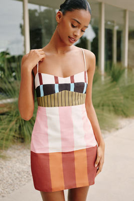 Cala De La Cruz X Anthropologie Lucca Mini Dress