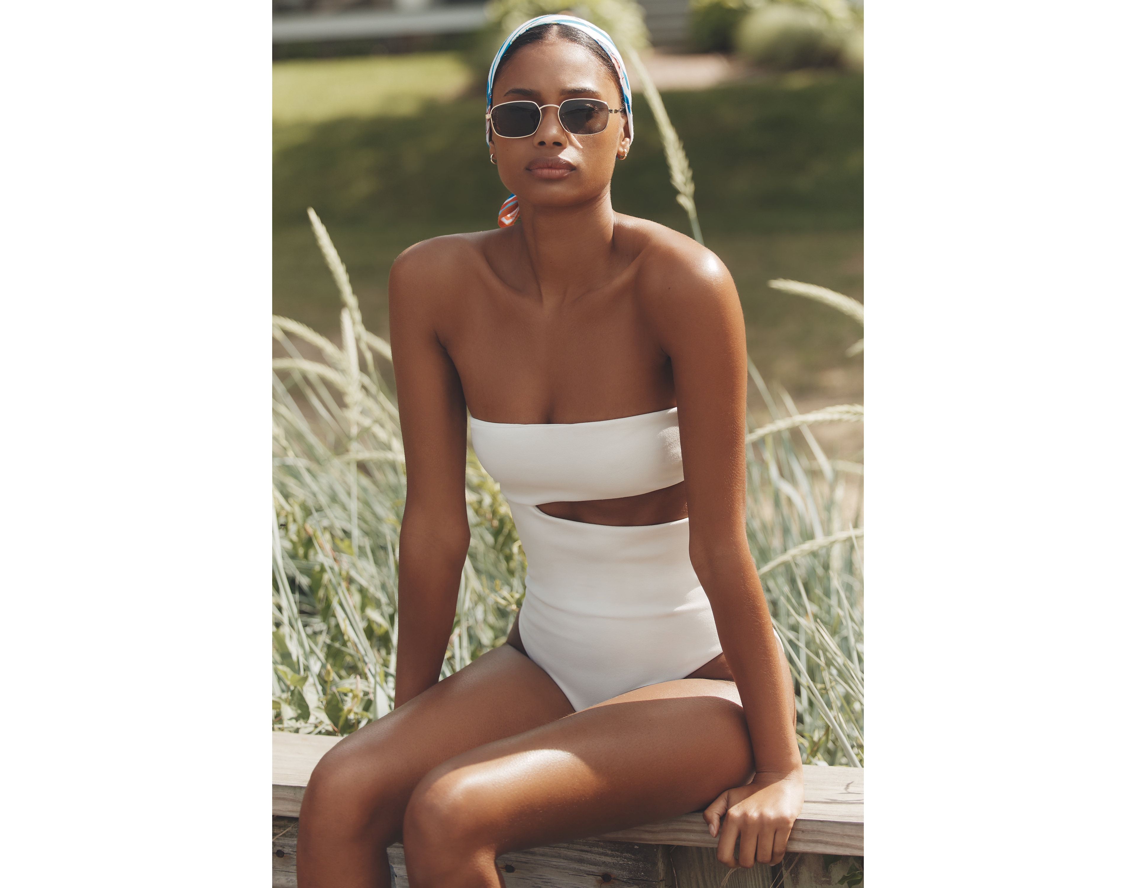 Haight Renata Strapless Cutout One-Piece Swimsuit