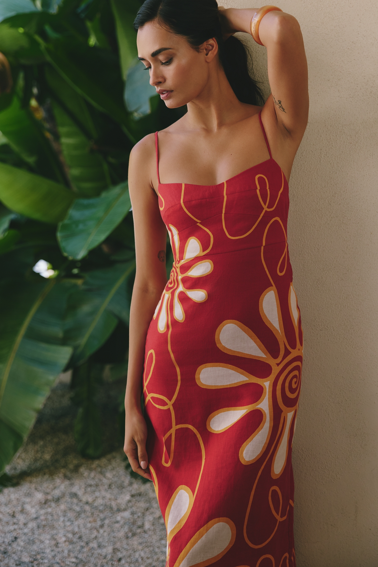 Cala de la Cruz Paloma Linen Maxi Dress