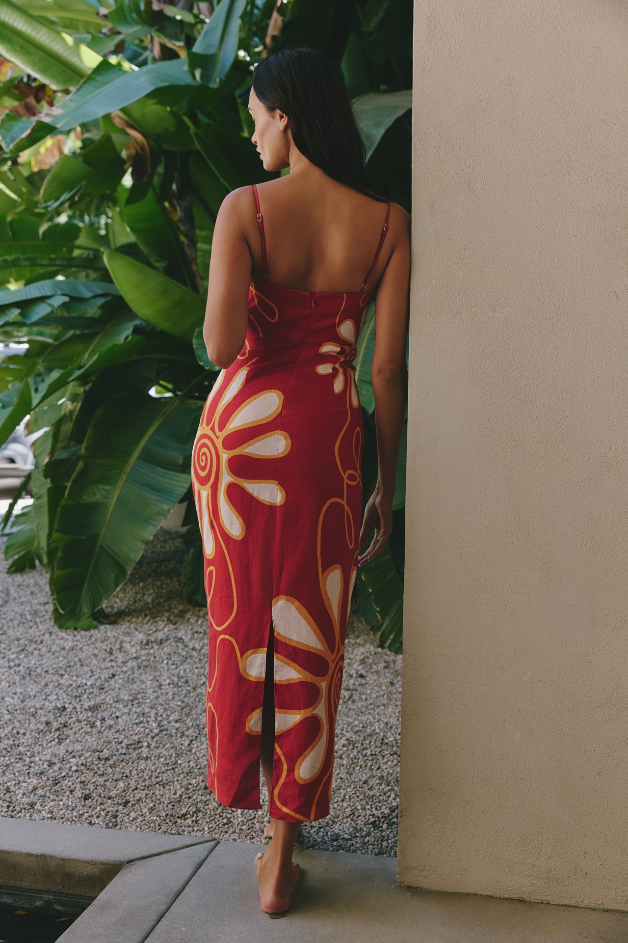 Cala de la Cruz Paloma Linen Maxi Dress