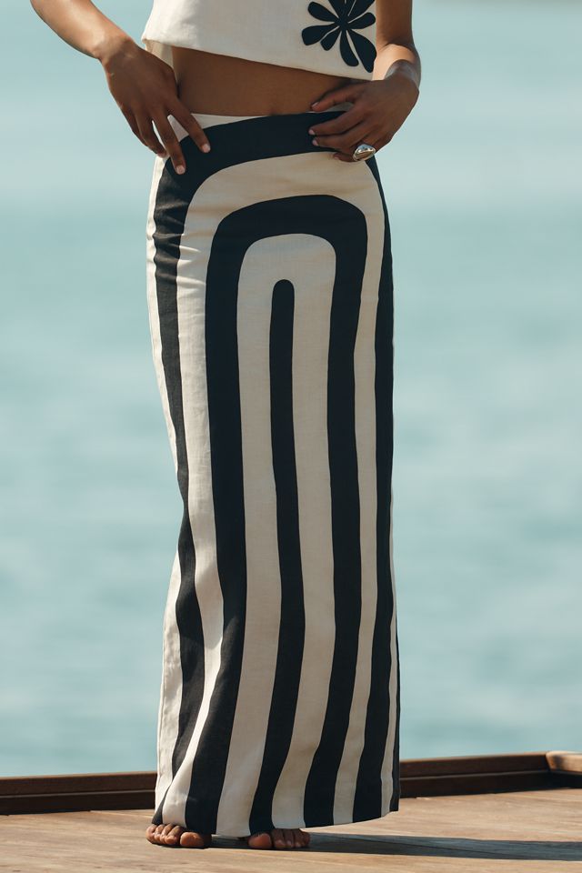 Cala de la Cruz Bruna Linen Maxi skirt #1