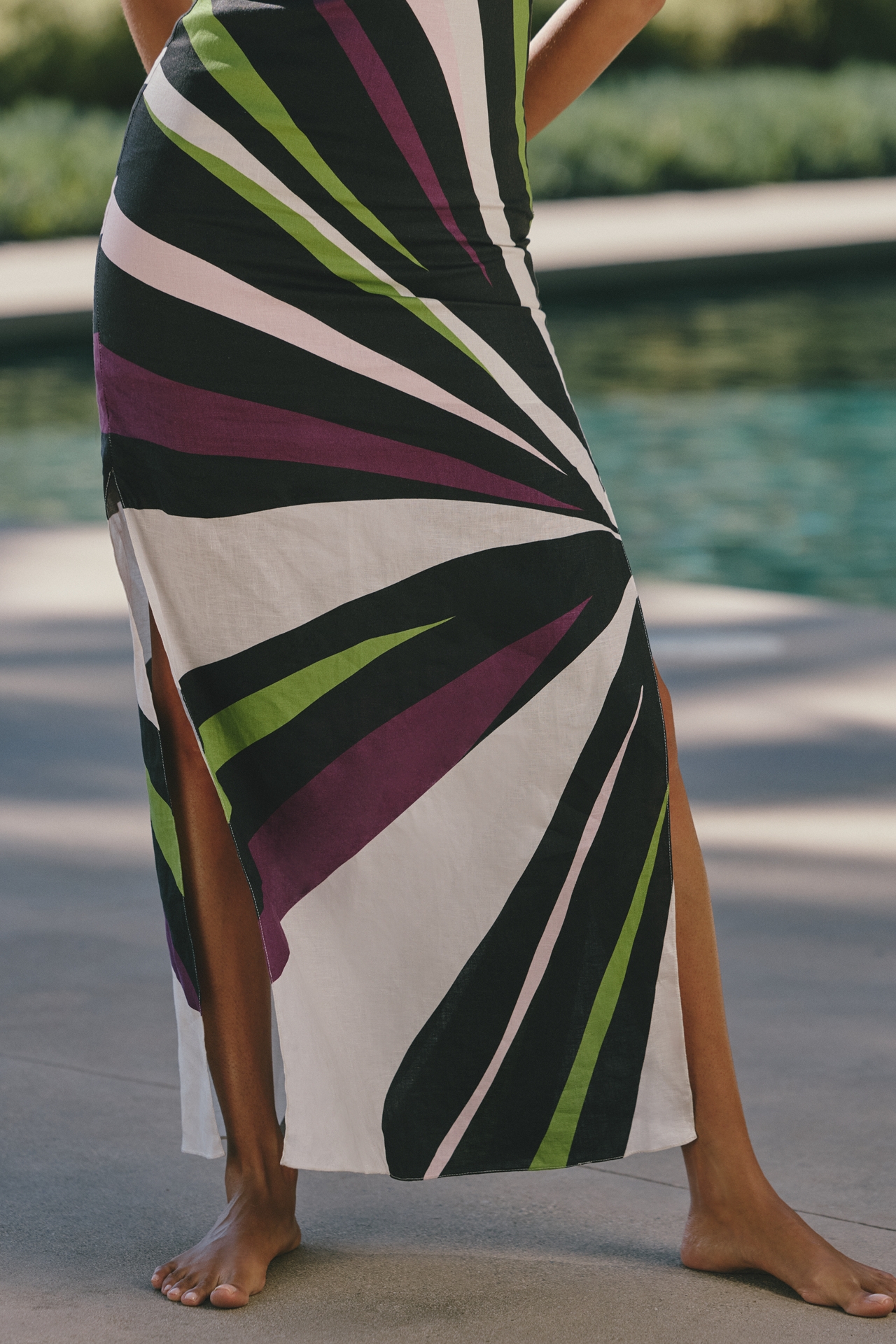 Cala de la Cruz Samantha Linen Maxi Dress