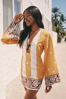 Cala de la Cruz Tessa Linen Mini Dress