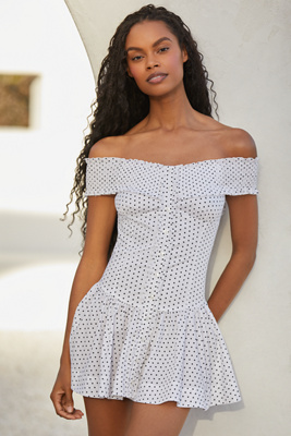 FRANKIES BIKINIS MAE POPLIN MINI DRESS 