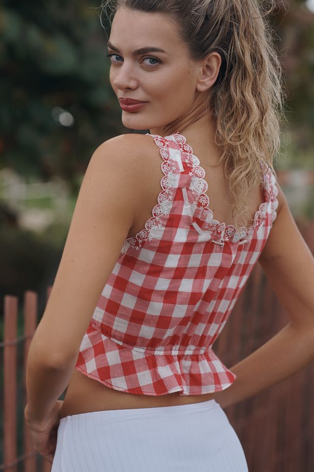 Frankies Bikinis Fleetwood Gauze Top #2