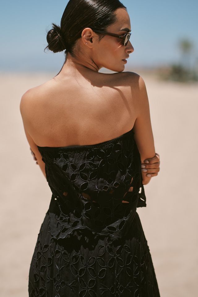 Tiare Hawaii Bora Bora Embroidered Strapless Top #2