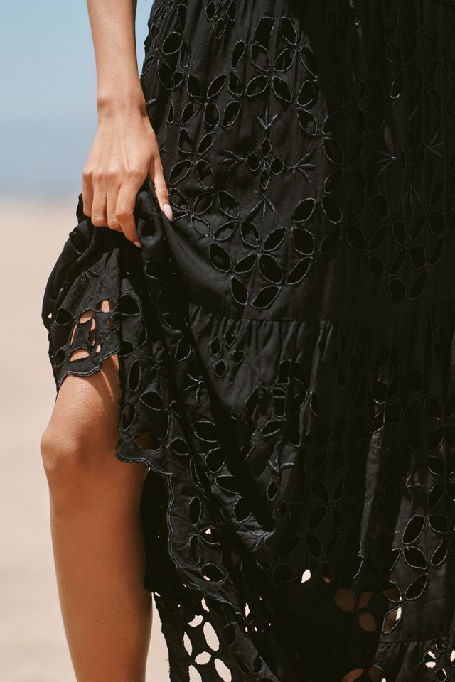Tiare Hawaii Bora Bora Embroidered Midi Skirt #3