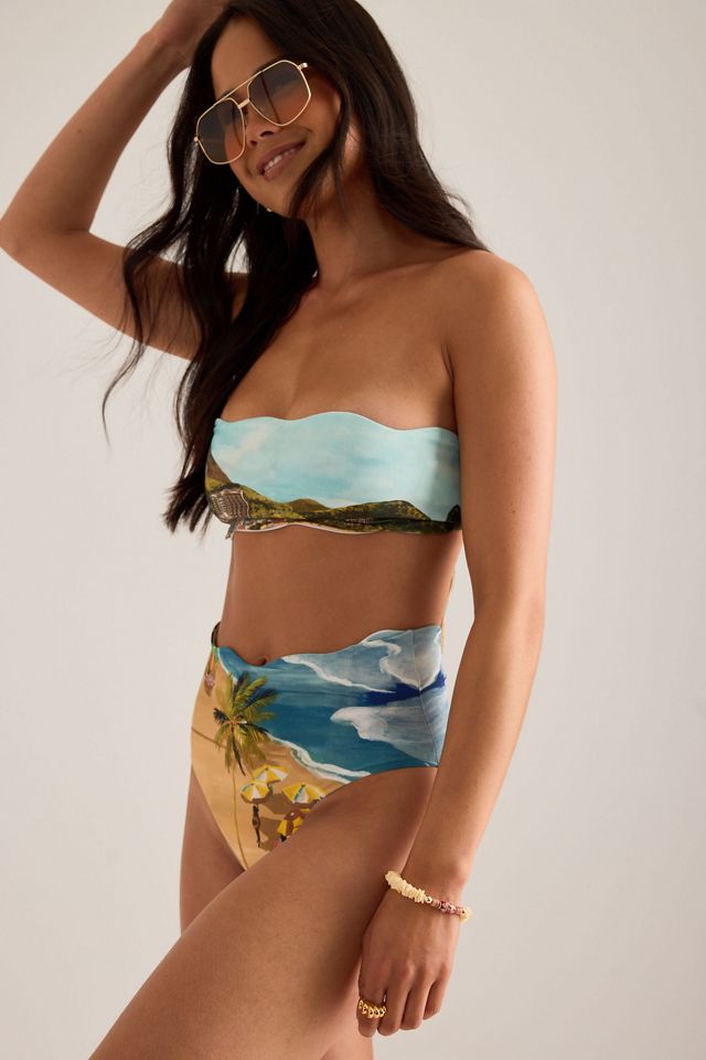 Haut de bikini bandeau Copacabana Farm Rio #1