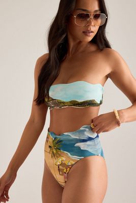 Bas de bikini taille haute Copacabana Farm Rio