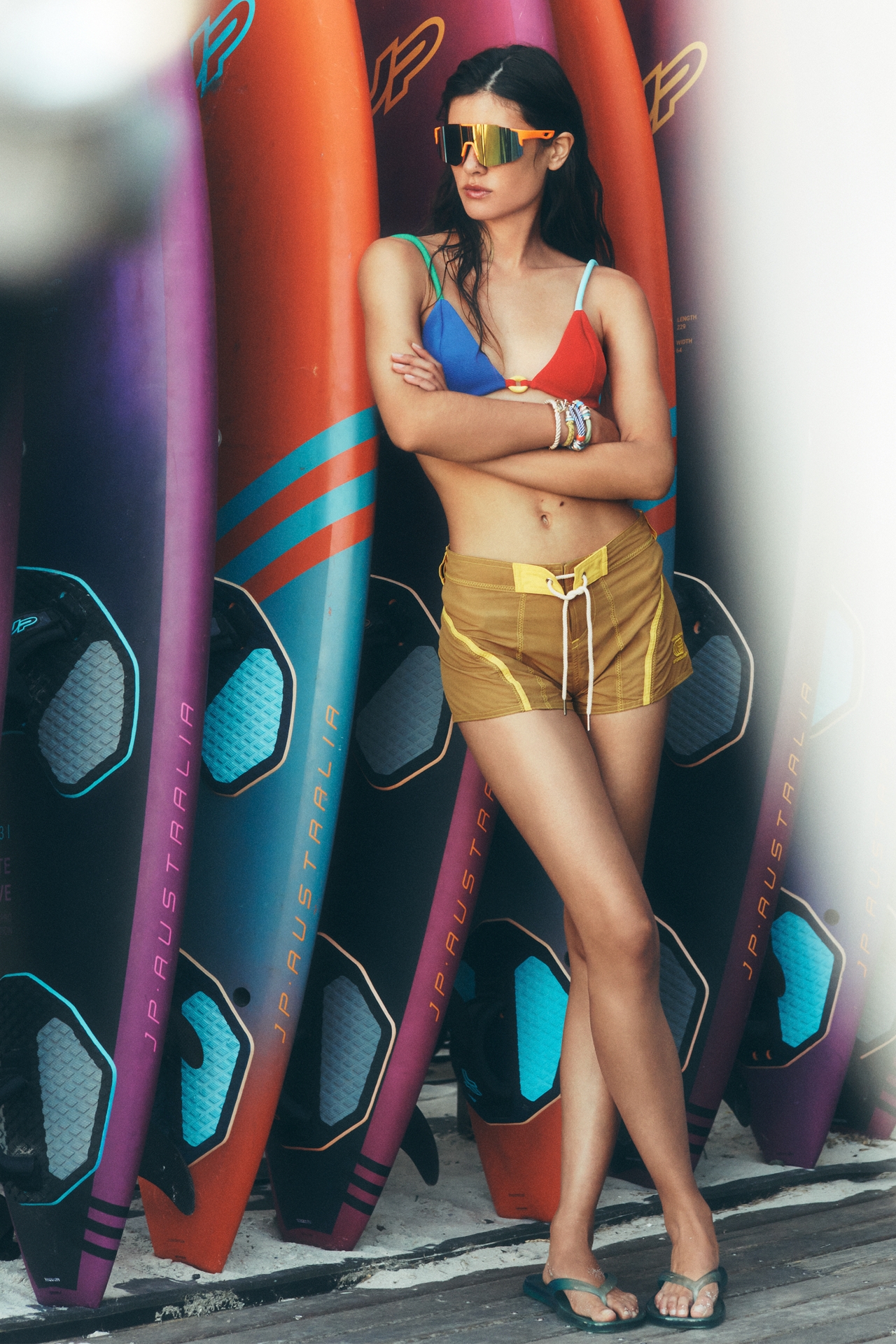 NAU Bikinis Link Strap Triangle Bikini Top