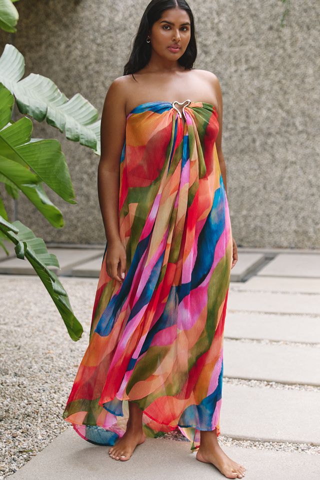 Villa Fresca Gaia Strapless Dress | Anthropologie