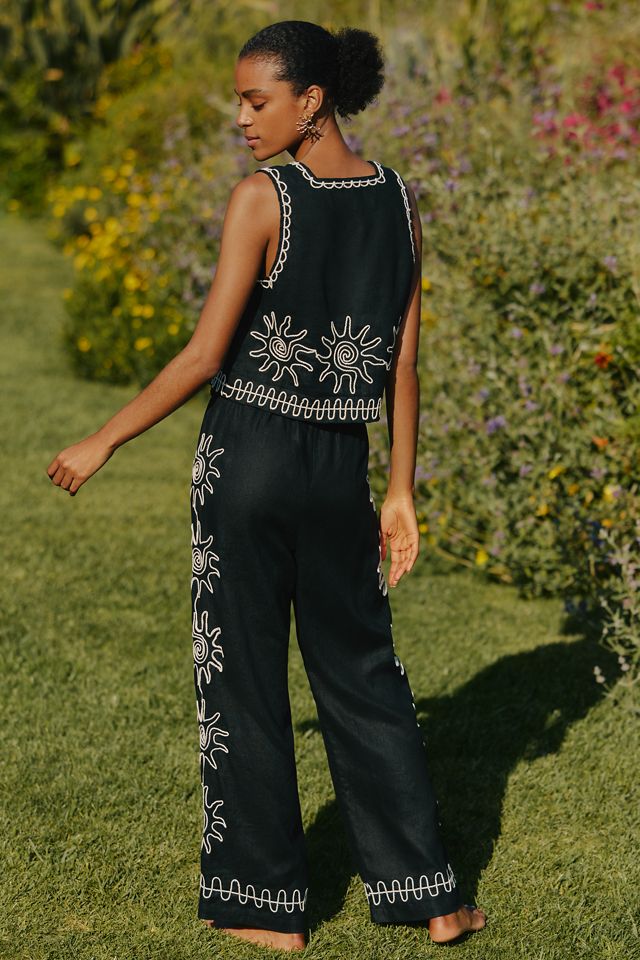 LSPACE x Rails Emmie Linen Embroidered Pants #2