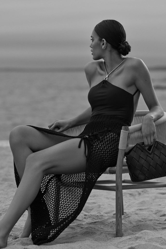 Beach Riot Deborah Sheer Midi Skirt #2