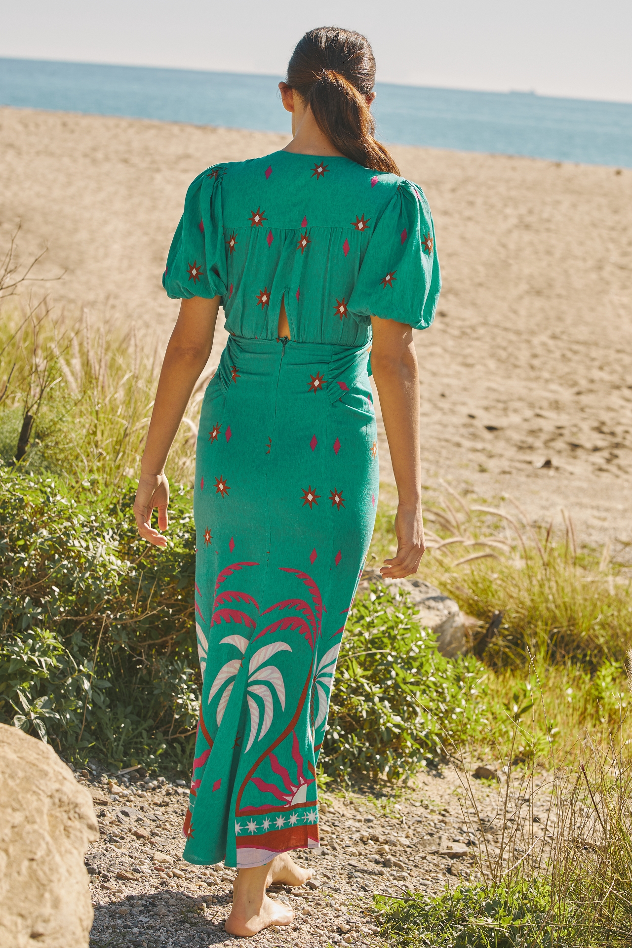 Beach Riot x Anthropologie Marta Midi Dress