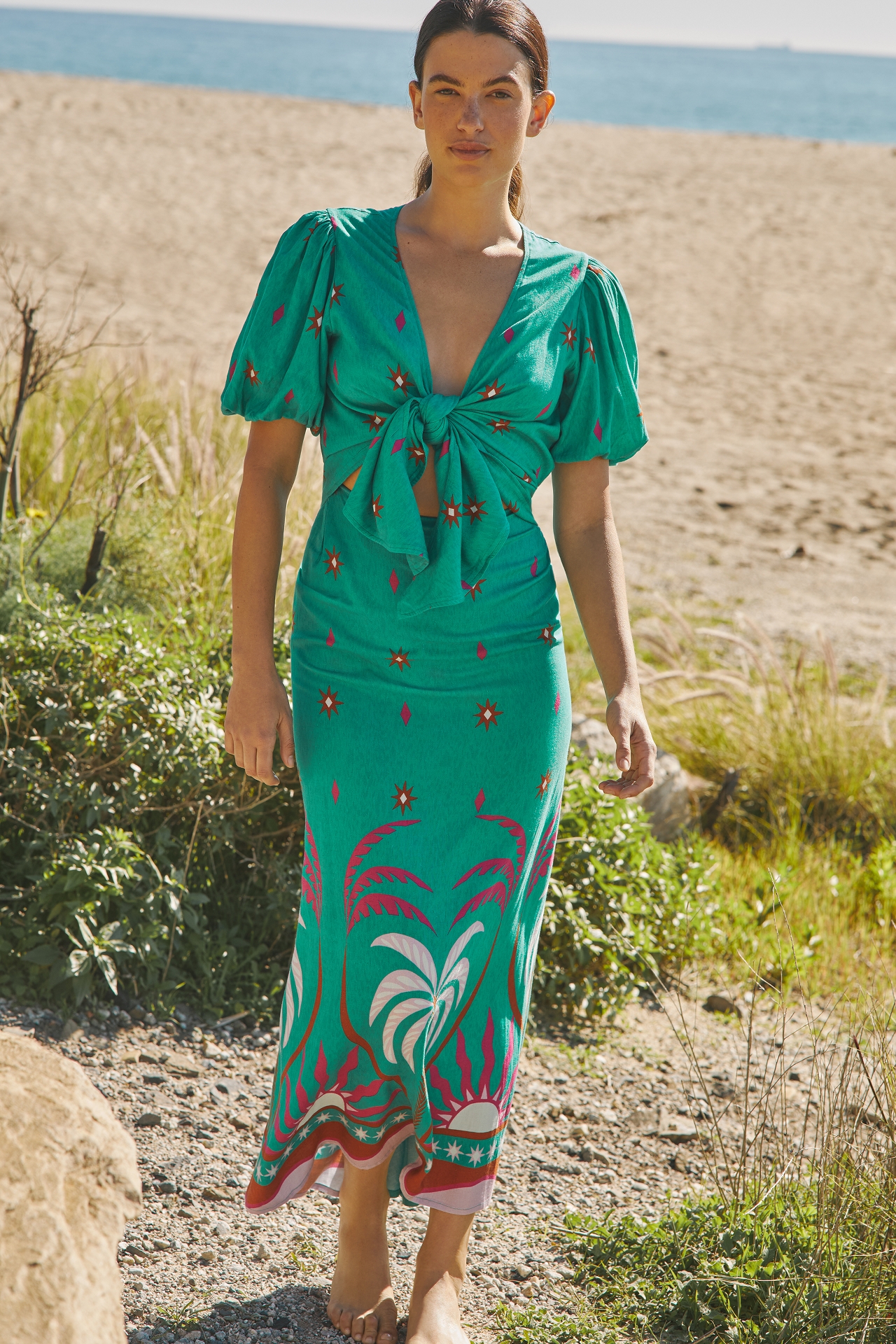 Beach Riot x Anthropologie Marta Midi Dress