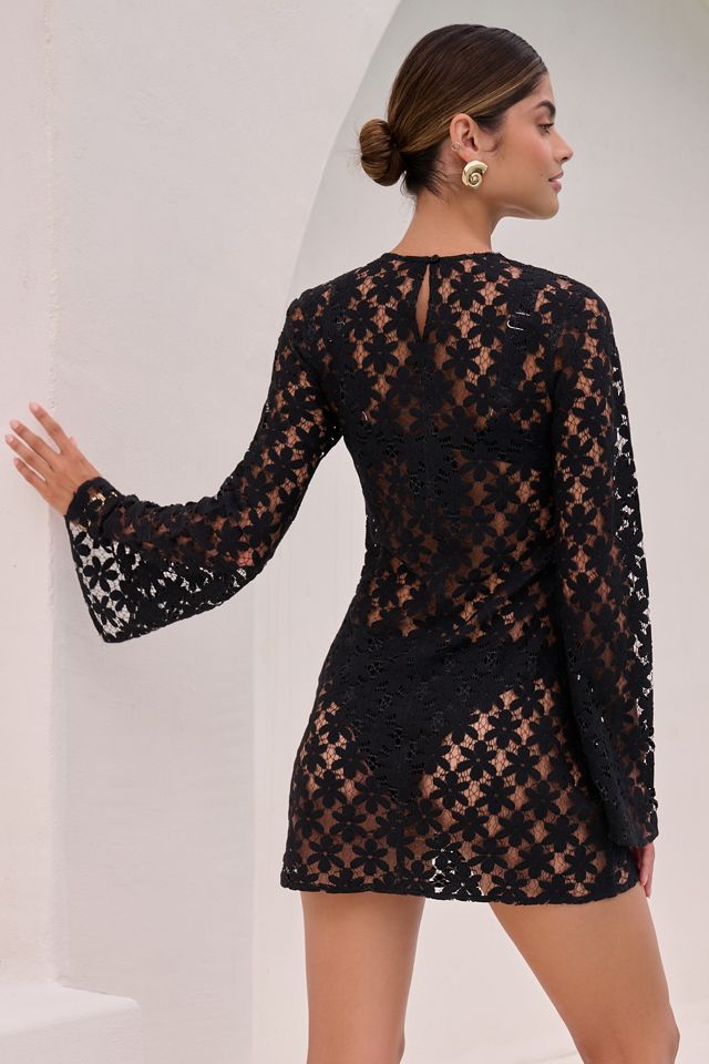 Beach Riot Goldie Crochet Cover-Up Mini Dress | Anthropologie