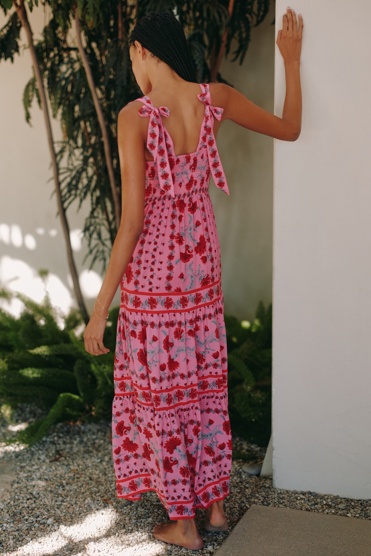 Beach Riot Charlotte Square-Neck Maxi Dress