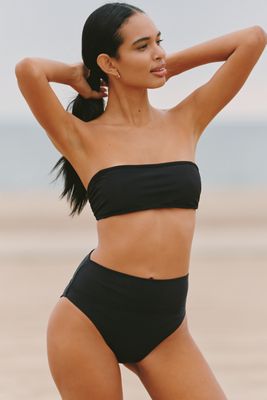 Andie Swim Pana Strapless Ruched One-Piece Swimsuit | Anthropologie