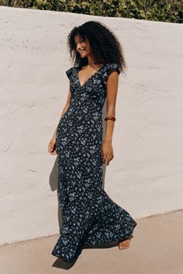 maxi floral dresses for women | Mini, & More boho floral maxi dress AW.Bridal A-line V-Neck Floor color_nude Whether you are planning Size:14XL | 56 (for waist size 60