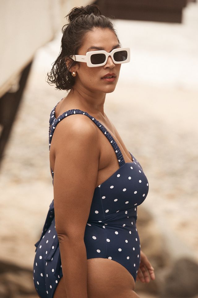 By Anthropologie Sanja Scrunch One-Piece Swimsuit | Anthropologie