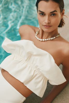 Celandine Mari Ruffle Bandeau Bikini Top