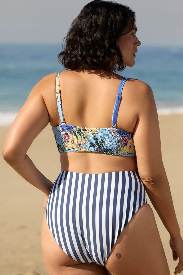 Celandine Tie-Front Bikini Top #1