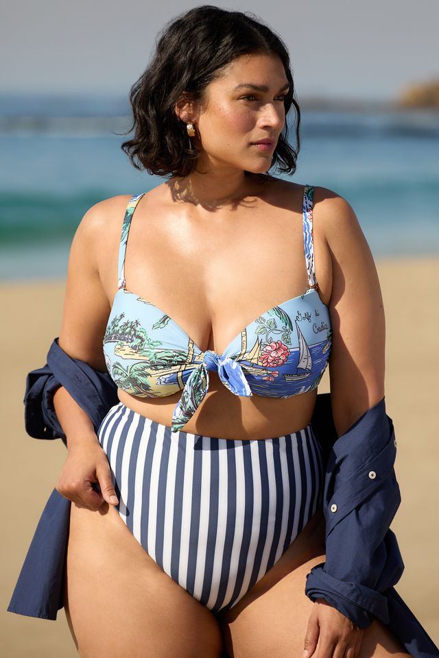 Celandine Tie-Front Bikini Top #3