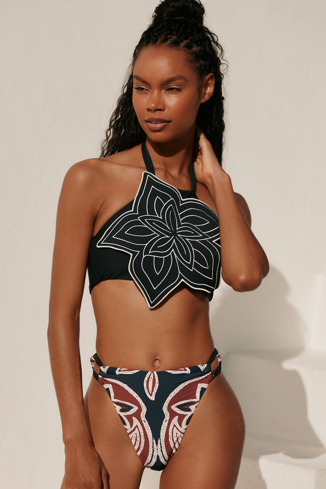 Celandine High-Leg Bikini Bottoms #1