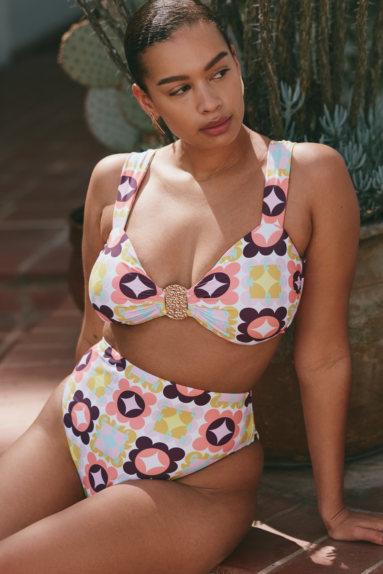 Celandine x Holly Clarke Mari High-Waist Bikini Bottoms