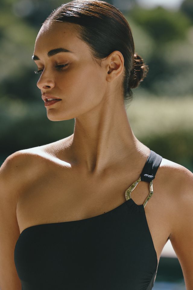 Celandine Adriana Asymmetrical One-Piece Swimsuit | Anthropologie