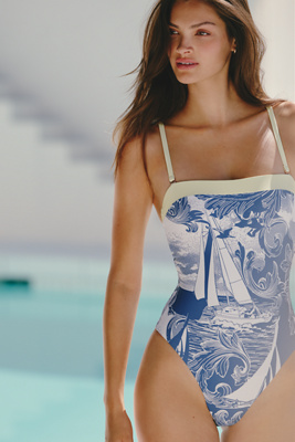 Celandine Amiah Strapless One-Piece Swimsuit | Anthropologie