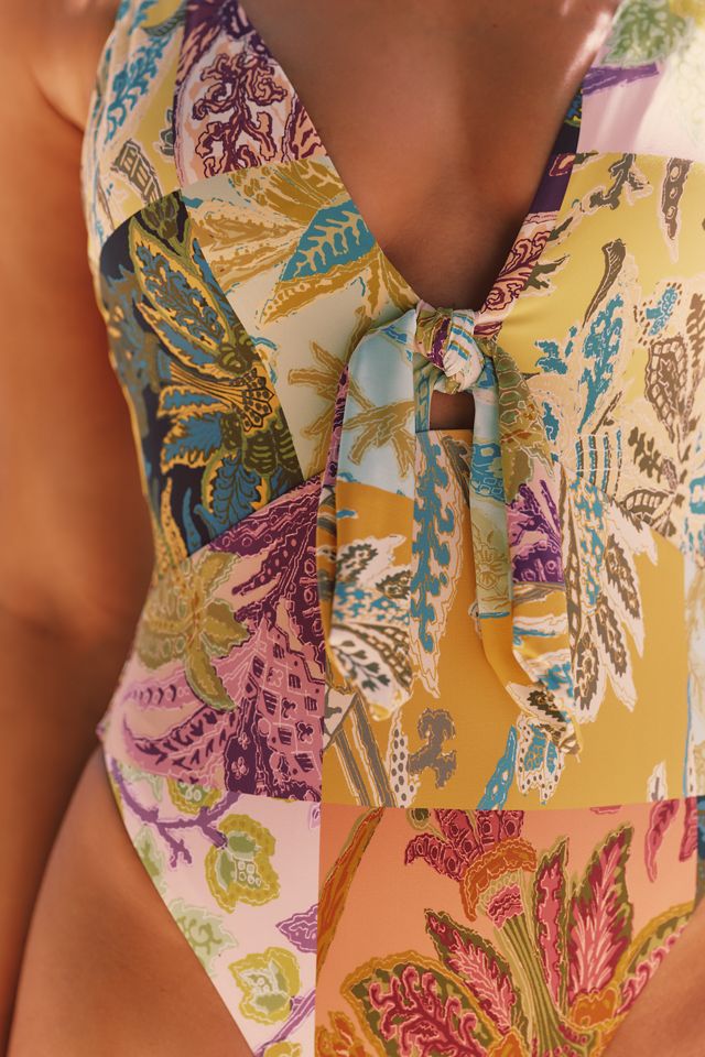 Celandine Tie-Front One-Piece Swimsuit #2