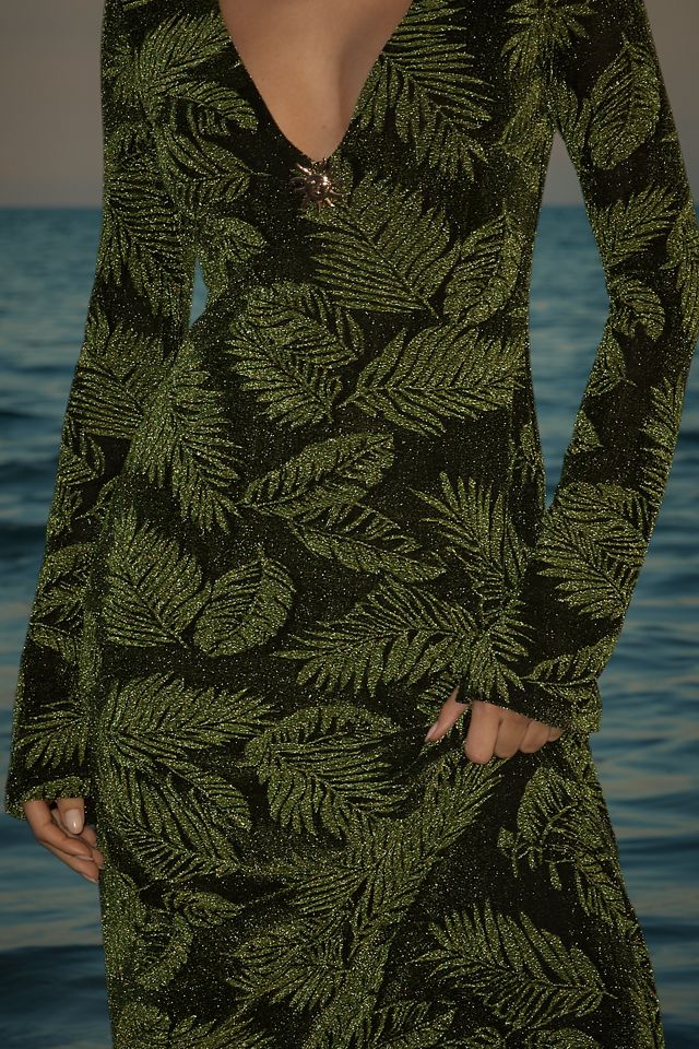 Show Me Your Mumu Lopez Long-Sleeve V-Neck Maxi Dress #1