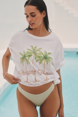 Show Me Your Mumu Tom Cotton Graphic Tee In White