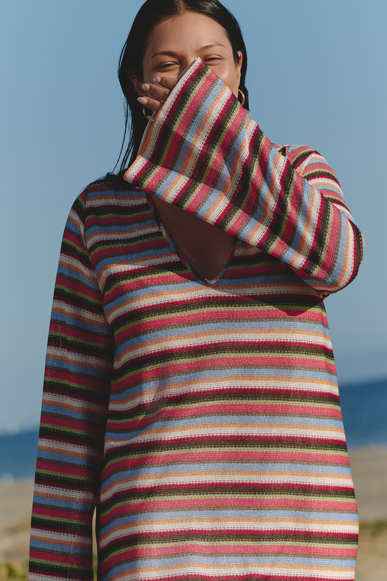 Show Me Your Mumu Staycation Long-Sleeve Maxi Cover-Up