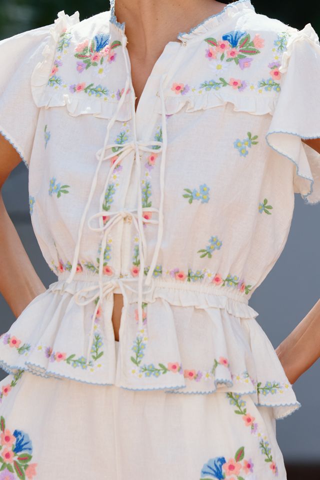 Show Me Your Mumu Romey Embroidered Top #2