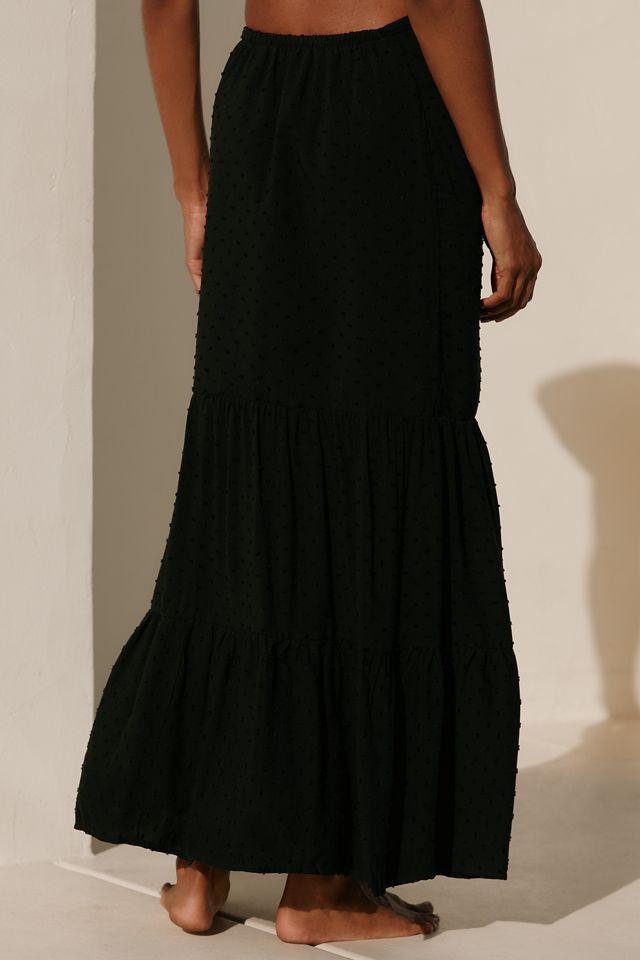 Peixoto Valentina Side-Slit Swiss Dot Maxi Skirt #2